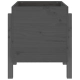 Garden Planter Grey 62x50x57 cm Solid Wood Pine 825207