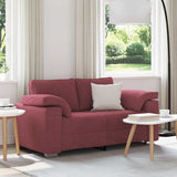 Sofa Wine Red 160 x 77 x 82 cm Fabric 4105220