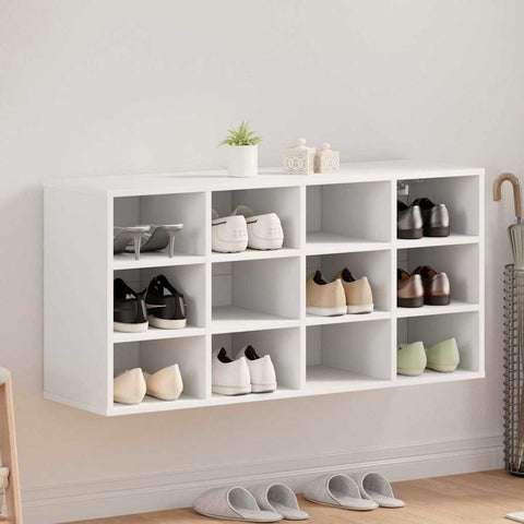 Shoe Cabinet with Shelf White 103 x 30 x 51 cm Engineered wood 808702