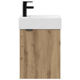 Bathroom Vanity Unit with Tap Artisan Oak 45.5 x 22.5 x 84 cm 889432