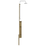 Outdoor Shower 246 cm Impregnated Pine Wood and Stainless Steel 886355