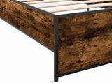 Bed Frame Smoked Oak 80 x 200 cm Engineered Wood 8009096