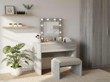 Dressing Table with Drawer Grey 60 x 40 x 70 cm Engineered Wood 865222