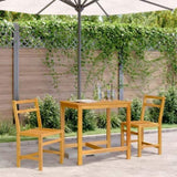 Balcony Set Natural Acacia Wood Solid Acacia wood Compact 365854