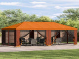 Gazebo Cover with Sidewalls Orange 600.5 x 300.5 cm Polyester 900443