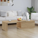 ZNTS Coffee Table Sonoma Oak 150x50x35 cm Engineered Wood 801340