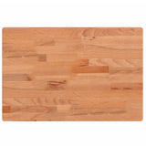 Basin Shelf Wall Mounted Steel and Solid Wood Beech 3302379