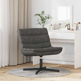 Swivel Chair Black 63 x 75 x 76 cm Antique PU 42007348