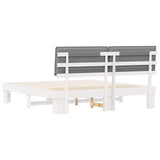 Bed Frame with Upholstered Headboard Light Grey 180 x 200 cm 3398073