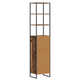Bathroom Cabinet Old Wood 40 x 30 x 180 cm Engineered Wood 886496