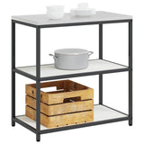 Kitchen Storage HATTEM White 90 x 50 x 92 cm Steel 874955