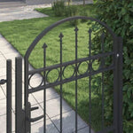 Fence Gate Grey 100 x 125 cm Powder-coated steel 42008926