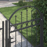 Fence Gate Grey 100 x 125 cm Powder-coated steel 42008926