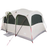Family Tent with Roof White and Green 435 x 255 x 216 cm 4100685