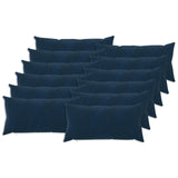 Cushion Cover 12 pcs HEERLEN Blue 40 x 80 cm Microfiber Fleece 910002