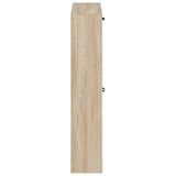 Wall-Mounted Shoe Cabinet HAARLEM 71 x 17 x 86 cm Sonoma Oak 896857