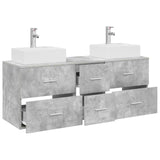 Bathroom Cabinet Set 3 pcs Concrete Grey 49.5 x 41 x 62.5 cm 3405846