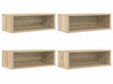 CD Storage Rack 4 pcs Sonoma Oak 40 x 17 x 17 cm 8012714