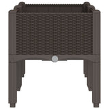 Garden Planter with Legs Brown 80x40x42 cm PP 367895