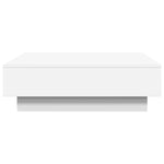 ZNTS Coffee Table White 90x90x28 cm Engineered Wood 848087