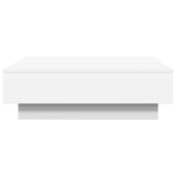 ZNTS Coffee Table White 90x90x28 cm Engineered Wood 848087