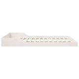 Bed Frame White 160 x 210 cm Solid Pine Wood 873356