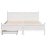 Bed Frame without Mattress White 120x190 cm Small Double Solid Wood Pine 3309789