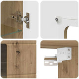 Wooden Cabinet Artisan Oak 50 x 29 x 100 cm Engineered Wood 880230