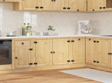 Cabinet SKI Honey Brown 80 x 46 x 81.5 cm Solid Pine Wood 42007563