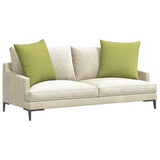 Sofa Pillows 2 pcs Light Green 80 x 80 cm Fabric 42014050