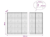 Gabion with 5 mm Wire and 10x10 cm Mesh 1150x50x200 cm 3465281