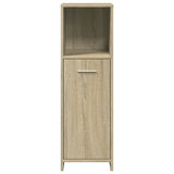 4 Piece Bathroom Furniture Set Sonoma Oak Engineered Wood 3324968