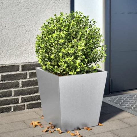 ZNTS Garden Planter 40x40x40 cm Galvanised Steel 851062