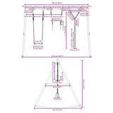 Outdoor Swing Set with Swing. Trapeze. Disc Swing 3283603
