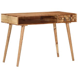 ZNTS Writing Desk 110x50x76 cm Solid Wood Acacia 338434