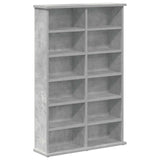 CD Cabinet 2 pcs Concrete Grey 60 x 17 x 92 cm Engineered Wood 8012737