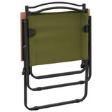 Camping Chair Set of 2 Green 500D Oxford fabric with PE coating 319486