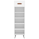 Shoe Cabinet White 30x35x105 cm Engineered Wood 829644