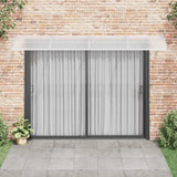 Door Canopy Grey and Transparent 350x75 cm Polycarbonate 153592