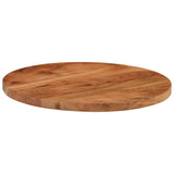Table Top 50x2.5 cm Round Solid Wood Acacia 370048