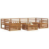 Outdoor Sofa Set 7 pcs Natural Solid Acacia Wood 3373089