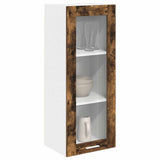 Hanging Cabinet Smoked Oak 40 x 31 x 100 cm Engineered Wood 884382