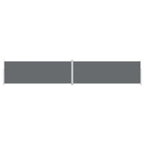 Retractable Side Awning Anthracite 220x1200 cm 318086