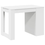 ZNTS Desk with Drawer and Shelf White 102x62x77.5 cm Engineered Wood 858686