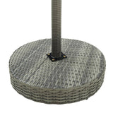 Garden Bar Set Grey PE rattan Medium Footrest Garden Bar Set 3095446
