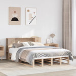 Bookcase Bed without Mattress 140x190 cm Solid Wood 3323896