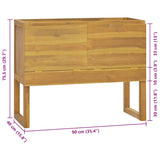 Bathroom Cabinet 90x40x75.5 cm Solid Wood Teak 338248
