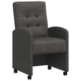 Dining Chairs with Wheels 2 pcs Black 57 x 67 x 98 cm 42017892