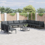 Garden Sofa Set Anthracite Steel 3378999