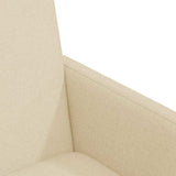 Dining Chairs with Wheels 2 pcs Cream 57 x 66 x 94 cm Fabric 42017814